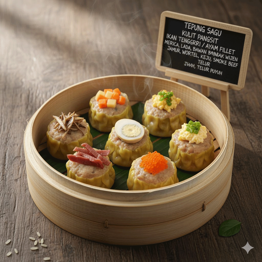 Jamur, Wortel, Keju, Smoke Beef, Telur Puyuh